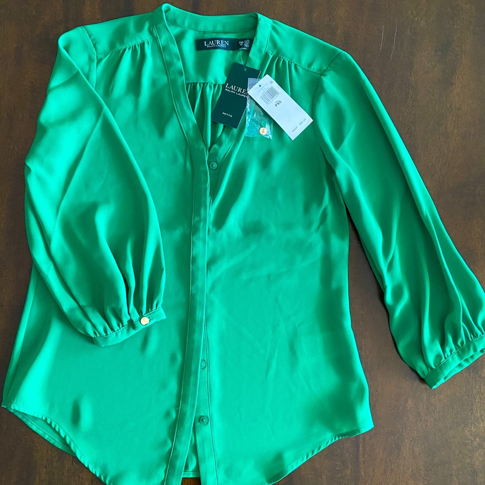 Ralph Lauren Green Blouse